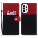 Tegneserie-kæledyrsserie til Samsung Galaxy A23 4G / A23 5G (global version) Etui Pung Telefoncover