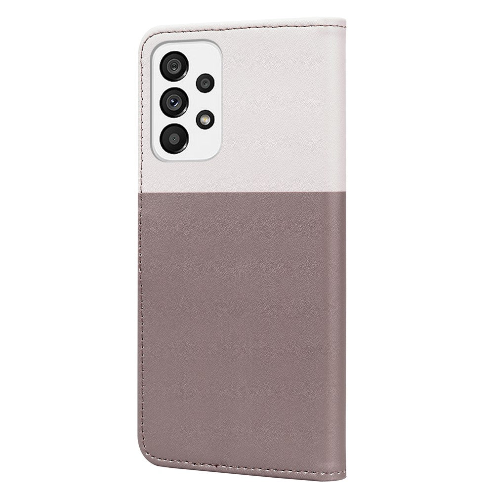 Cartoon Pet Series for Samsung Galaxy A73 5G Wallet Phone Case Leather Flip Cover