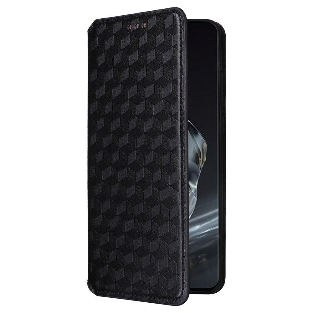 OnePlus 12 5G mobilmobilskal reptåligt PU-läder + TPU-präglat fodral