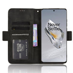 Leather Phone Shell for OnePlus 12 5G Case Multiple Card Slots Wallet Cellphone Cover