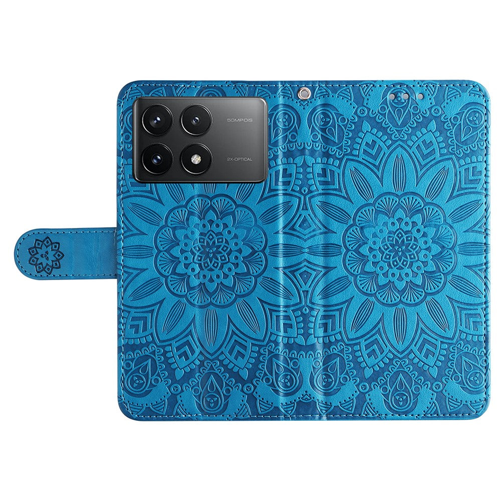 For Xiaomi Redmi K70E 5G / Poco X6 Pro 5G Case Wallet Imprinted PU Leather Phone Stand Cover