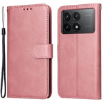For Xiaomi Redmi K70E 5G / Poco X6 Pro 5G Wallet Phone Case Wrist Strap Leather Phone Cover with Stand