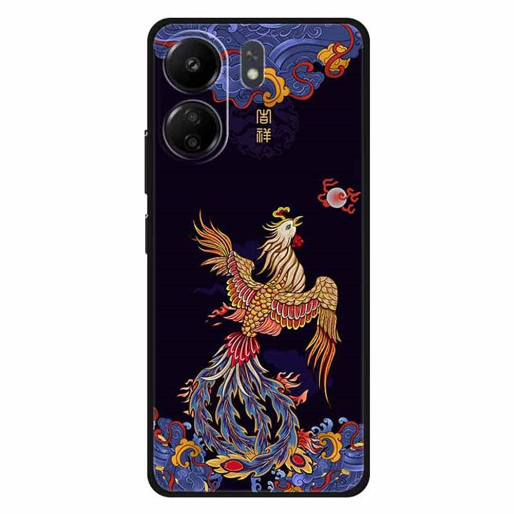 For Xiaomi Redmi 13C 4G / Poco C65 4G Phone Case Ethnic Pattern Printing TPU Cover