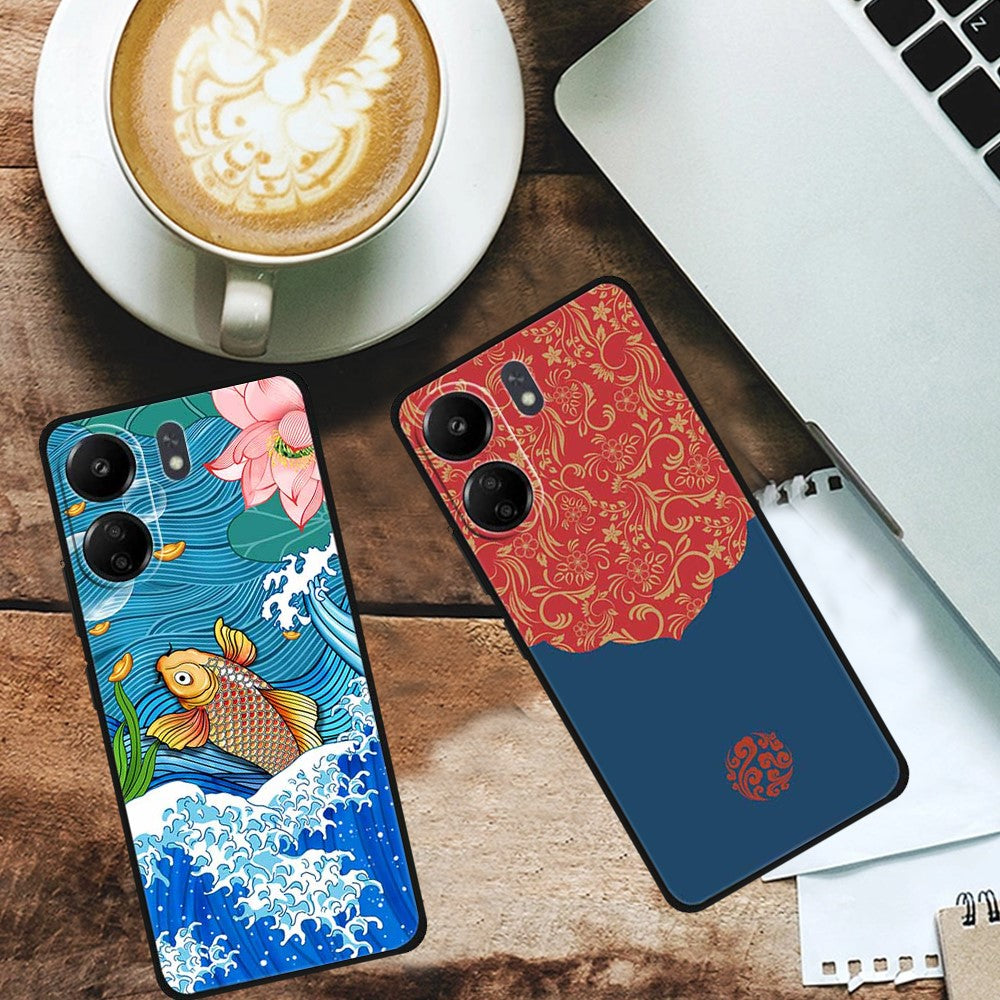 For Xiaomi Redmi 13C 4G / Poco C65 4G Phone Case Ethnic Pattern Printing TPU Cover
