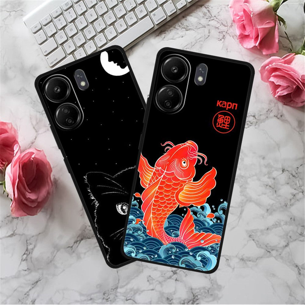For Xiaomi Redmi 13C 4G / Poco C65 4G Phone Case Ethnic Pattern Printing TPU Cover