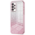 Til Samsung Galaxy A13 4G TPU-etui med gradientglimmer, galvaniseret, slankt telefoncover