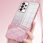 Til Samsung Galaxy A13 4G TPU-etui med gradientglimmer, galvaniseret, slankt telefoncover