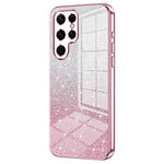 For Samsung Galaxy S22 Ultra 5G Slim Case Gradient Glitter Electroplating TPU Phone Cover