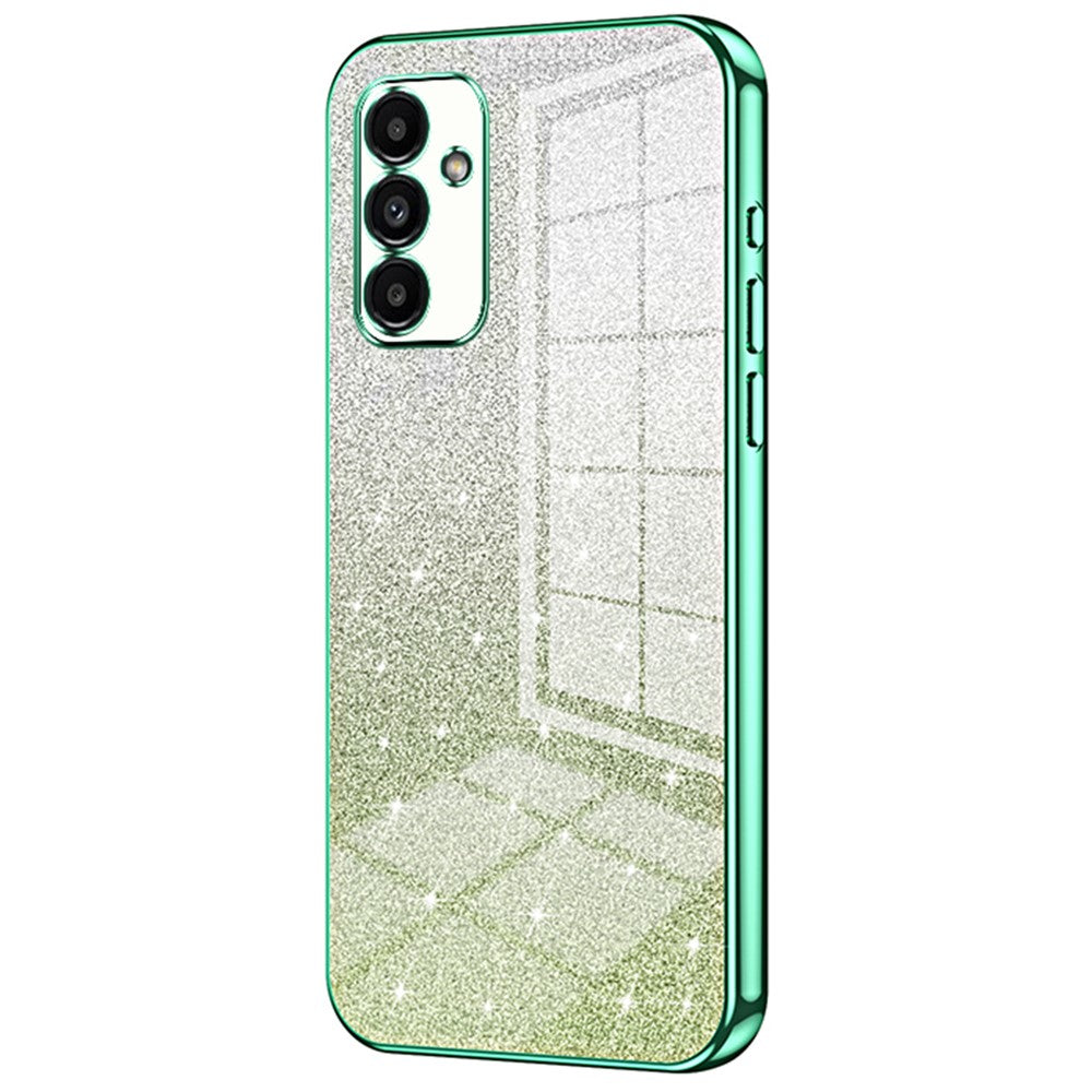 Samsung Galaxy A13 5G-skal med gradientglitter och elektropläterat TPU-mobilskal