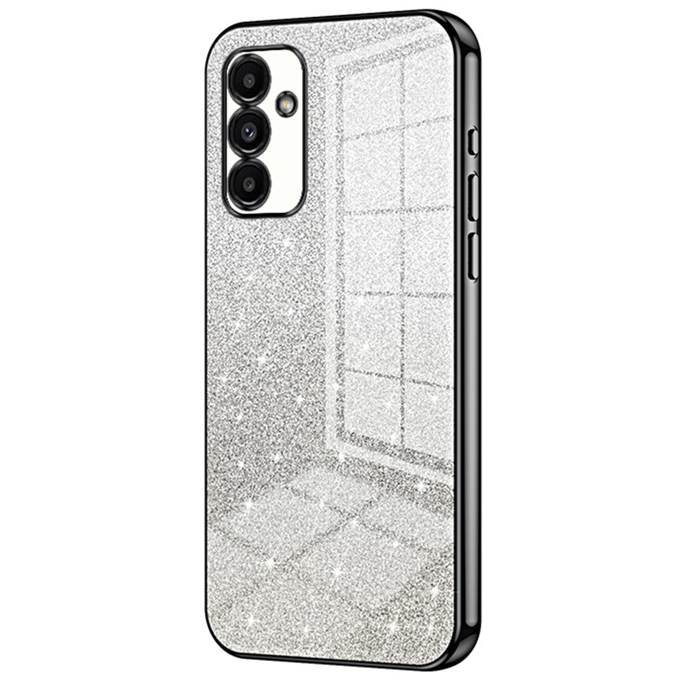 Samsung Galaxy A13 5G-skal med gradientglitter och elektropläterat TPU-mobilskal