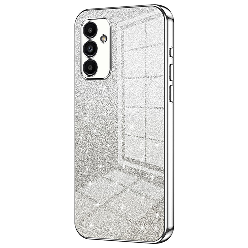Samsung Galaxy A13 5G-skal med gradientglitter och elektropläterat TPU-mobilskal
