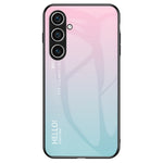 For Samsung Galaxy S24 Phone Cover Gradient Tempered Glass Back Cover