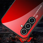 For Samsung Galaxy S24 Phone Cover Gradient Tempered Glass Back Cover