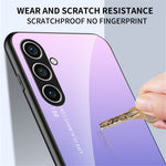 For Samsung Galaxy S24 Phone Cover Gradient Tempered Glass Back Cover