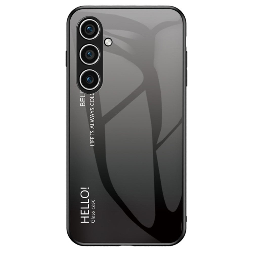 For Samsung Galaxy S24 Phone Cover Gradient Tempered Glass Back Cover