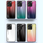For Xiaomi Redmi 13C 4G / Poco C65 4G Tempered Glass Case Gradient Phone Cover