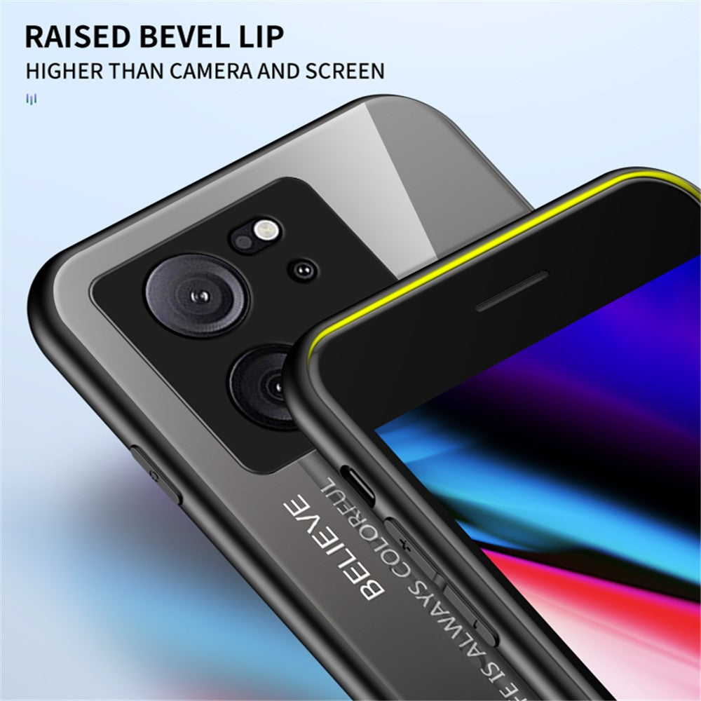 Hærdet glas + PC + TPU-mobilskal til Xiaomi 13T / 13T Pro / Redmi K60 Ultra