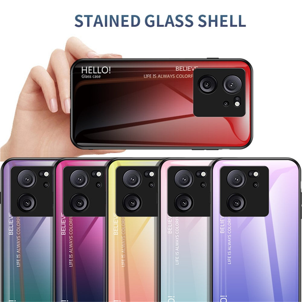 Hærdet glas + PC + TPU-mobilskal til Xiaomi 13T / 13T Pro / Redmi K60 Ultra