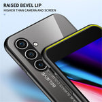 For Samsung Galaxy S24+ Case Tempered Glass+PC+TPU Phone Cover