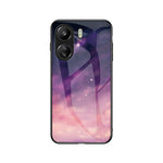 For Xiaomi Redmi 13C 4G / Poco C65 4G Case Tempered Glass+PC+TPU Back Cover with Starry Sky Pattern