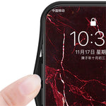 For Xiaomi Redmi Note 13 Pro+ 5G Cell Phone Case Marble Pattern Tempered Glass+PC+TPU Anti-drop Shell