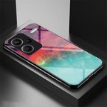 Xiaomi Redmi Note 13 Pro+ 5G-skal Slim-Fit Starry Sky-mönster Härdat glas+PC+TPU Smartphone-skal