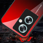 For Oppo A79 5G / A2 5G Case Gradient Color Tempered Glass Phone Cover