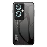 Til Oppo A79 5G / A2 5G Cover Gradient Farve Hærdet Glas Telefoncover