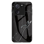 Xiaomi 13T / 13T Pro / Redmi K60 Ultra Cover Marble Pattern PC+TPU+Tempered Glass Mobile Phone Shell