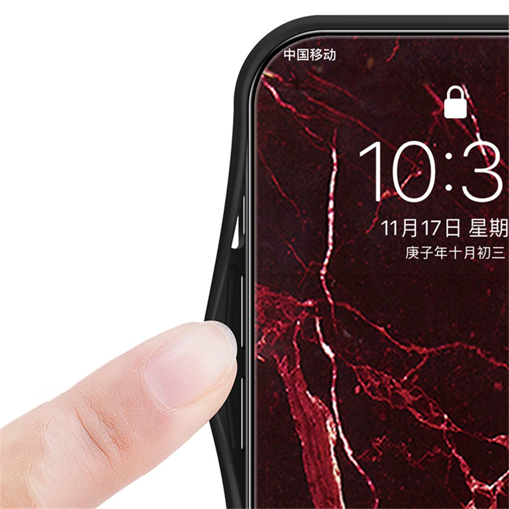 Xiaomi 13T / 13T Pro / Redmi K60 Ultra Cover Marble Pattern PC+TPU+Tempered Glass Mobile Phone Shell