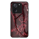 Xiaomi 13T / 13T Pro / Redmi K60 Ultra Skal Marmor Mönster PC+TPU+Härdat Glas Mobilskal