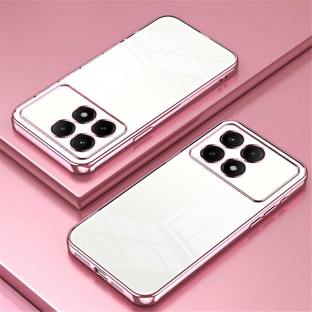 For Xiaomi Redmi K70E 5G / Poco X6 Pro 5G Cell Phone Case Soft TPU Electroplating Precise Lens Cutout Back Cover