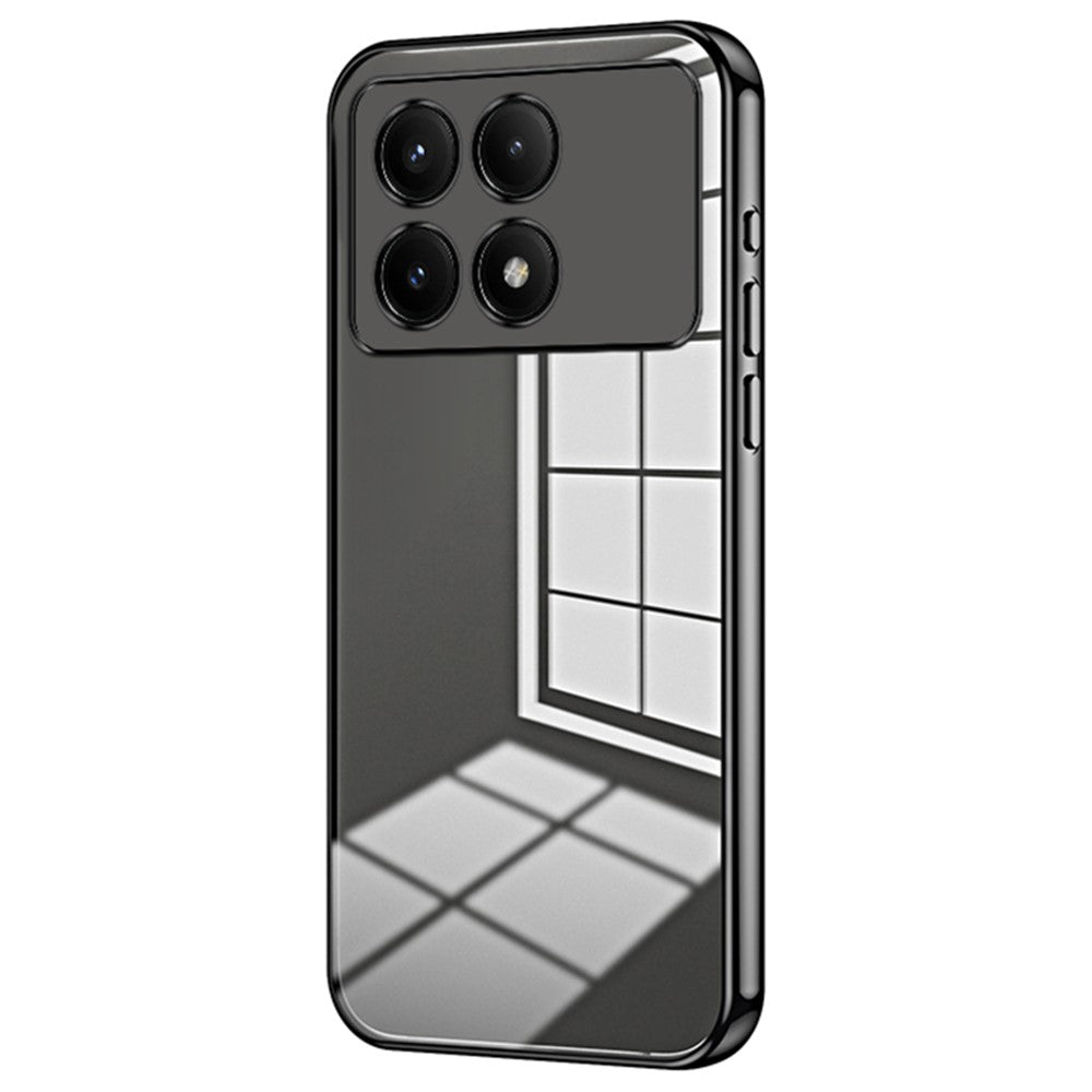 For Xiaomi Redmi K70E 5G / Poco X6 Pro 5G Cell Phone Case Soft TPU Electroplating Precise Lens Cutout Back Cover