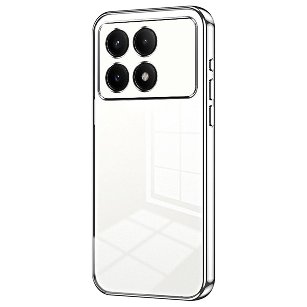 For Xiaomi Redmi K70E 5G / Poco X6 Pro 5G Cell Phone Case Soft TPU Electroplating Precise Lens Cutout Back Cover
