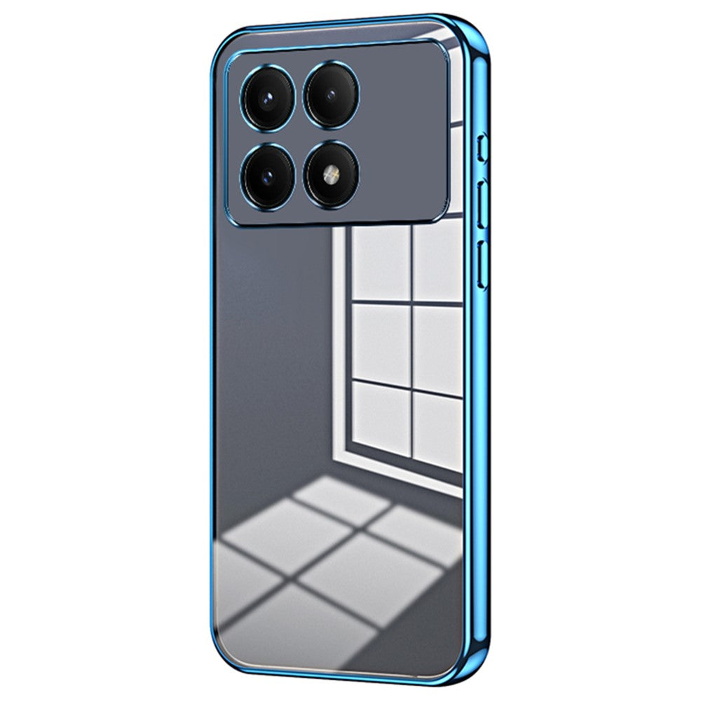 For Xiaomi Redmi K70E 5G / Poco X6 Pro 5G Cell Phone Case Soft TPU Electroplating Precise Lens Cutout Back Cover