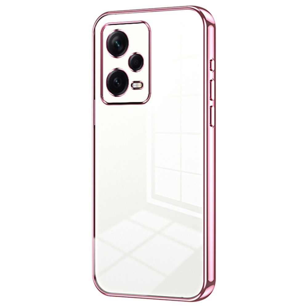 Xiaomi Redmi Note 12 Pro+ 5G TPU-skal Galvaniserad Precis Linsutskärning Baksida Skal