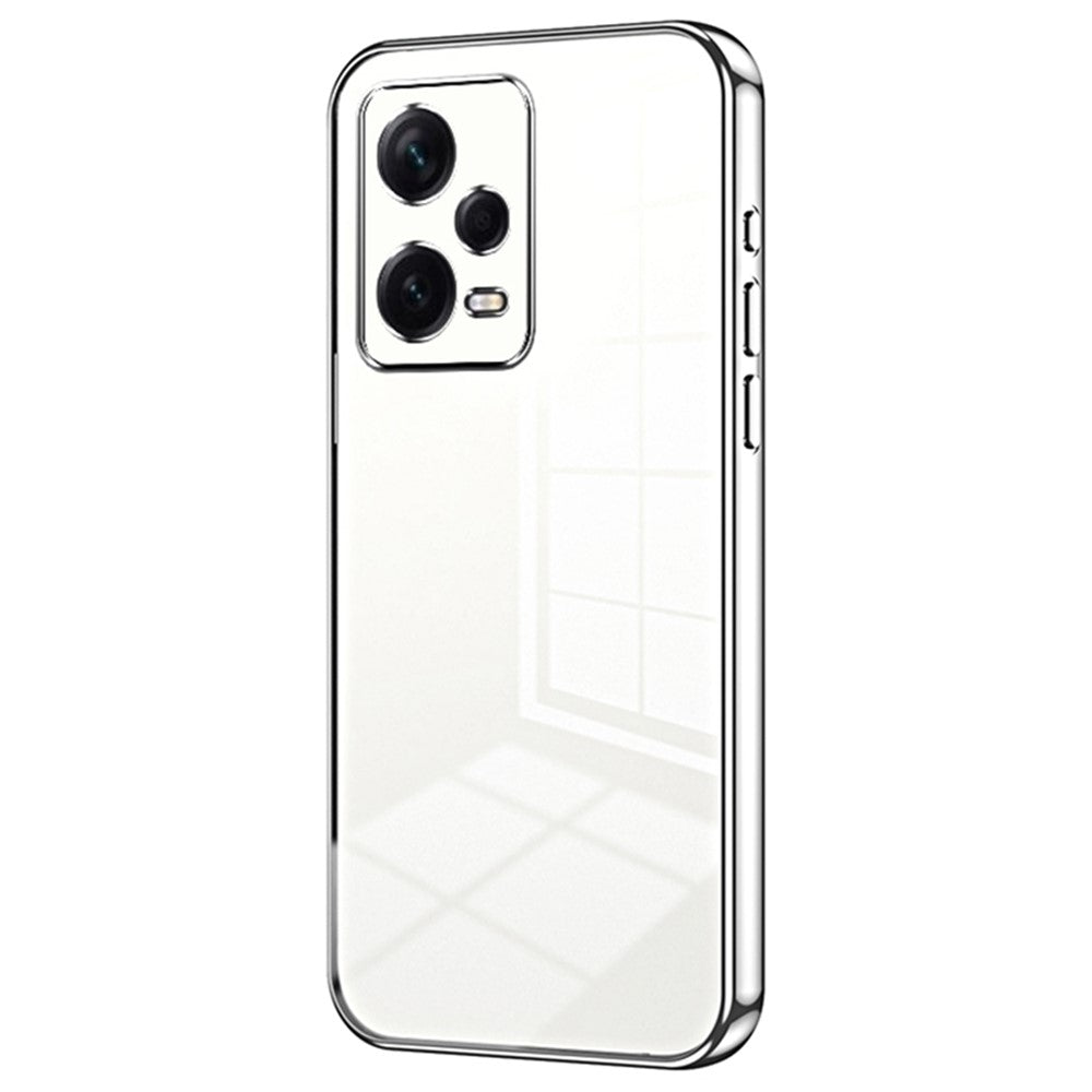 For Xiaomi Redmi Note 12 Pro+ 5G TPU Case Electroplating Precise Lens Cutout Back Shell