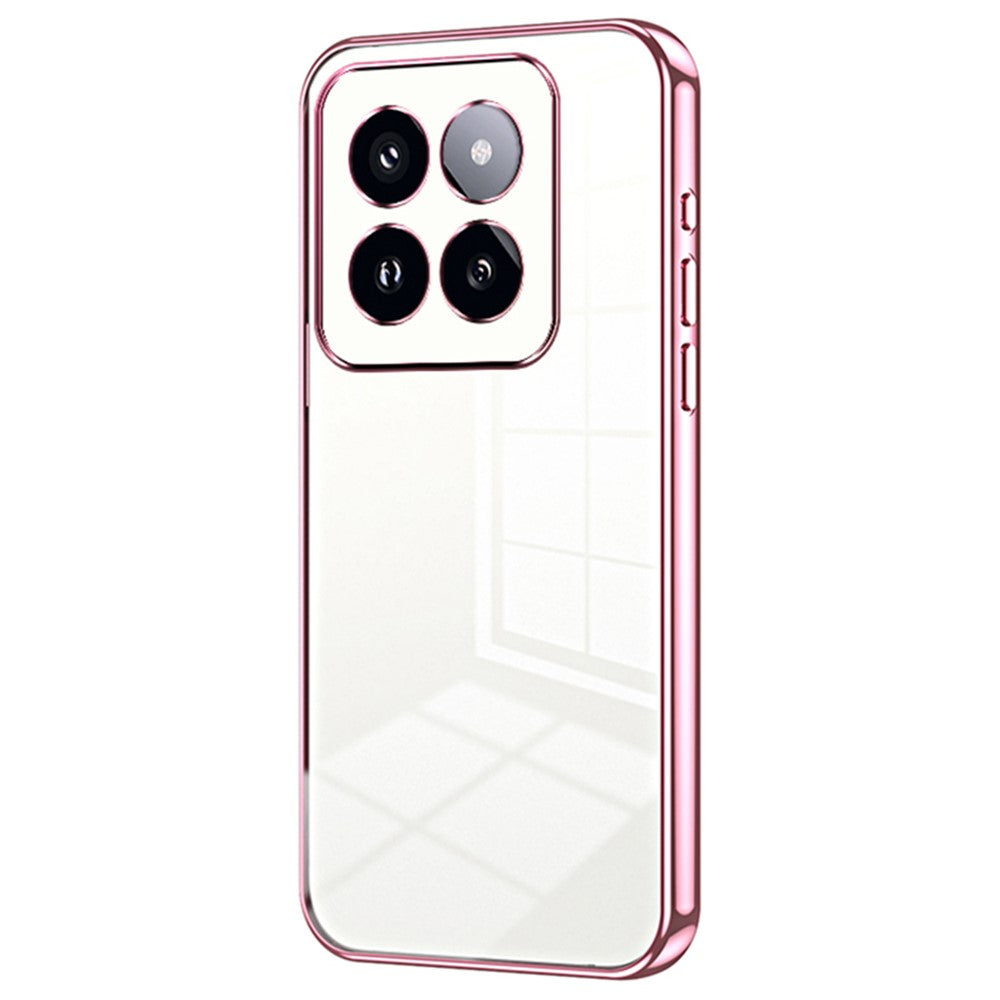 For Xiaomi 14 Pro Case Electroplating Soft TPU Protective Back Shell with Precise Lens Cutout
