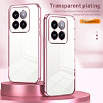 For Xiaomi 14 Pro Case Electroplating Soft TPU Protective Back Shell with Precise Lens Cutout