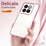 For Xiaomi 14 Pro Case Electroplating Soft TPU Protective Back Shell with Precise Lens Cutout