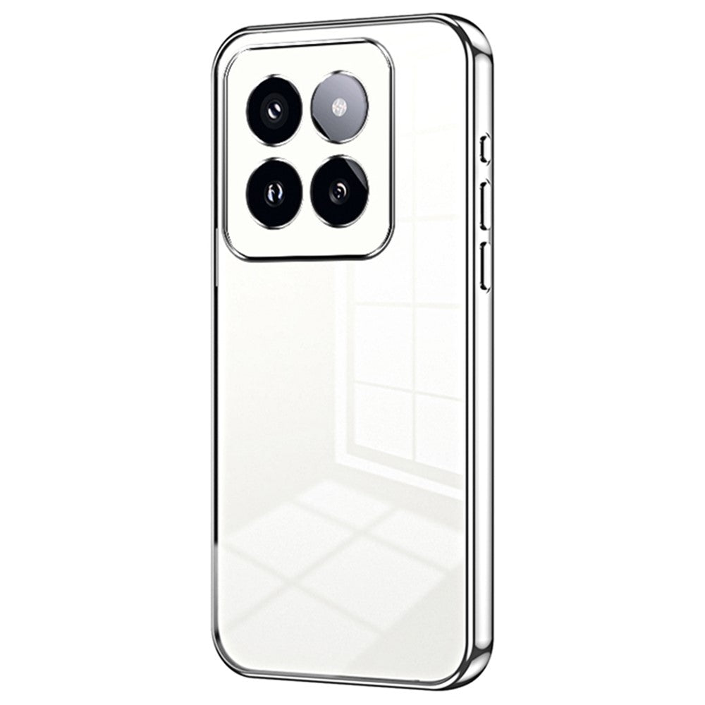 For Xiaomi 14 Pro Case Electroplating Soft TPU Protective Back Shell with Precise Lens Cutout
