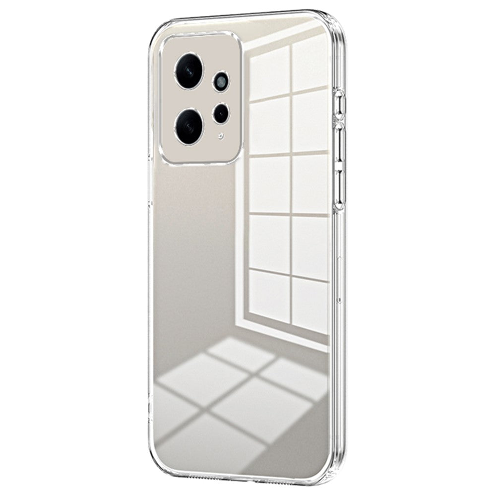 For Xiaomi Redmi Note 12 4G TPU Case Electroplated Crystal Clear Precise Lens Cutout Phone Cover