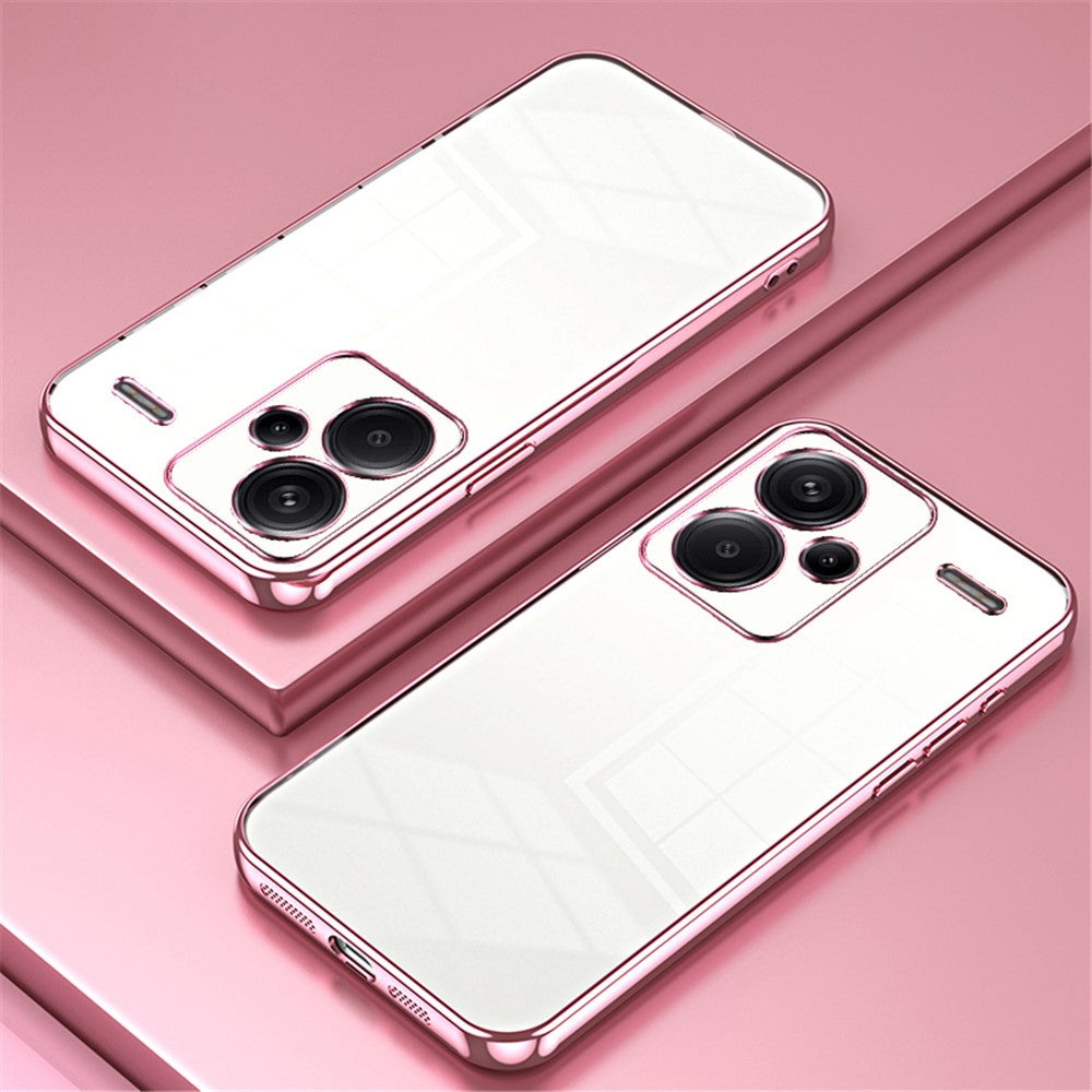 Xiaomi Redmi Note 13 Pro+ 5G-skal Kristallklart mjukt TPU-mobilskal med exakt linsutskärning