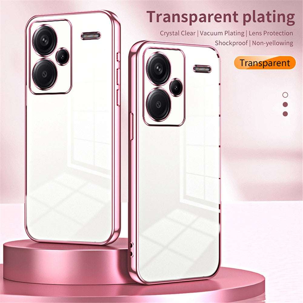 Xiaomi Redmi Note 13 Pro+ 5G-skal Kristallklart mjukt TPU-mobilskal med exakt linsutskärning