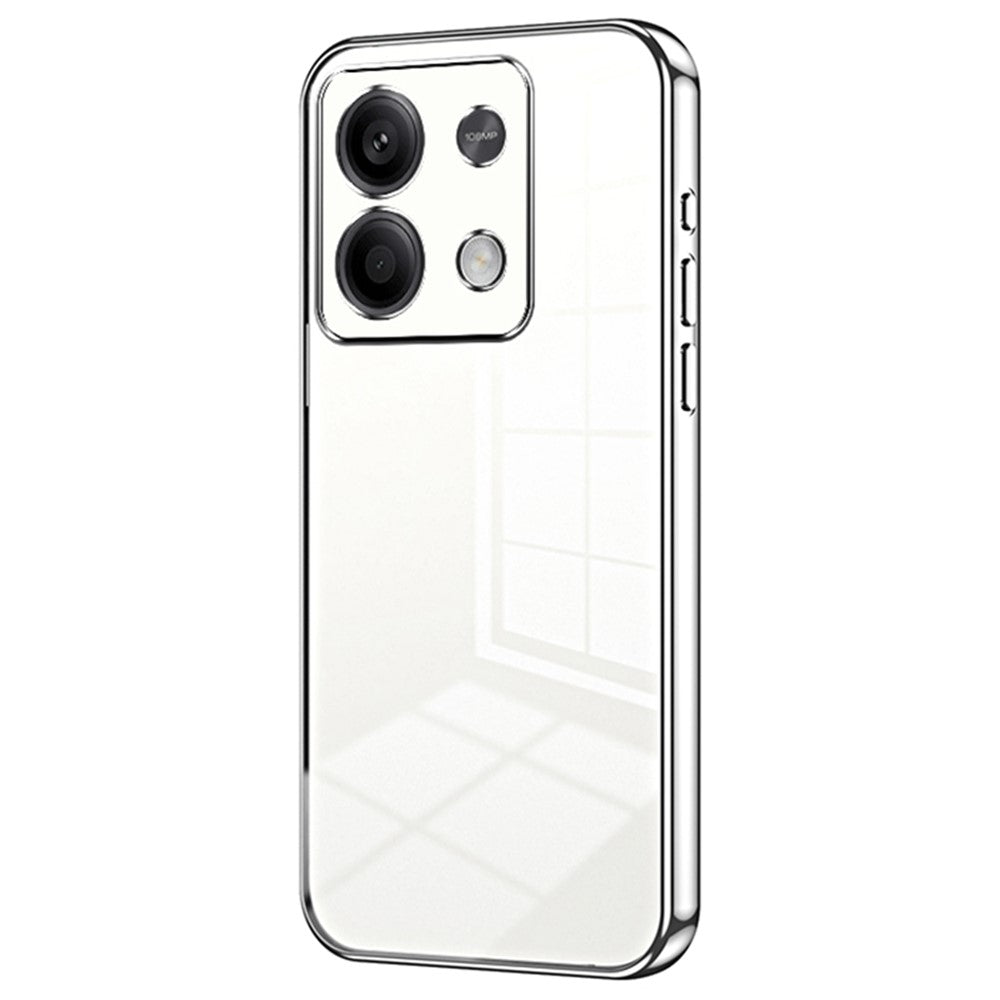 Xiaomi Redmi Note 13 5G mobilmobilskal elektropläterat kristallklart skal med exakt linsutskärning
