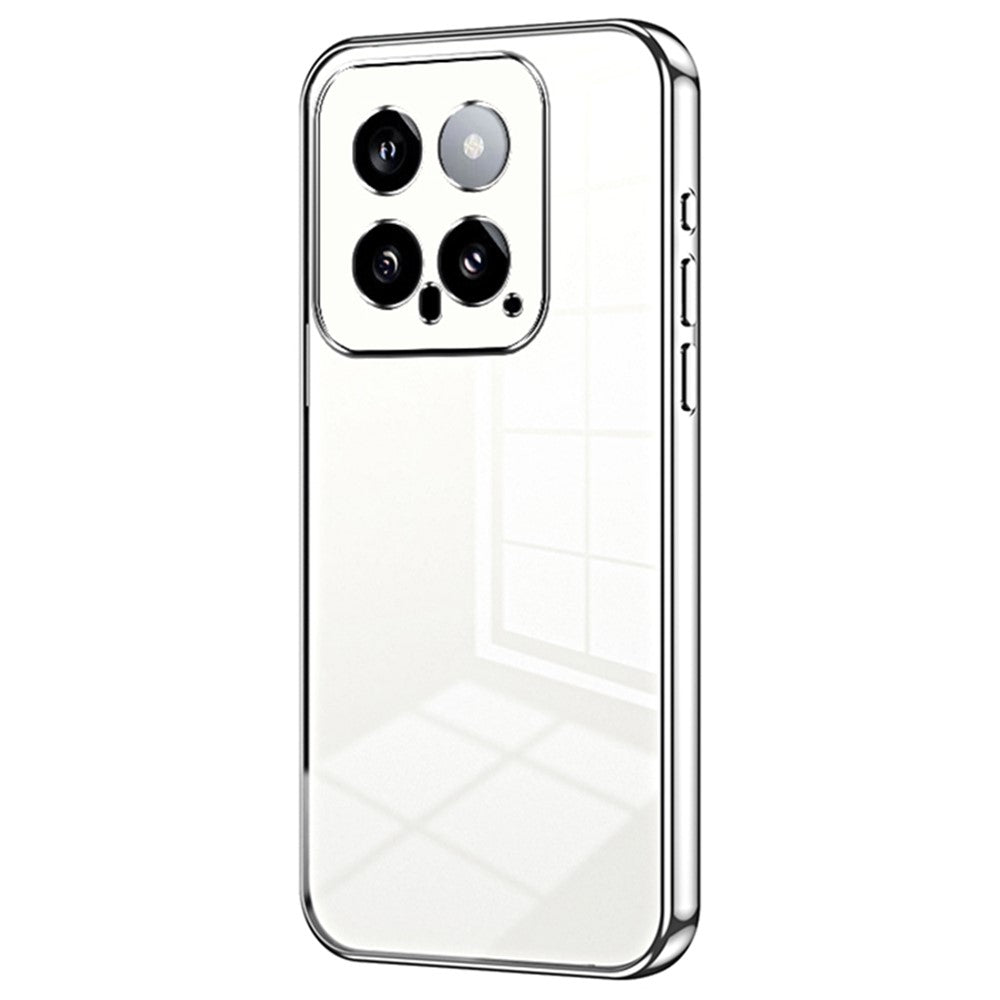 For Xiaomi 14 TPU Phone Case Electroplated Frame Protective Cover