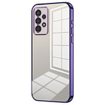 Til Samsung Galaxy A13 4G TPU-cover med præcisionshuller og elektroplateret kant
