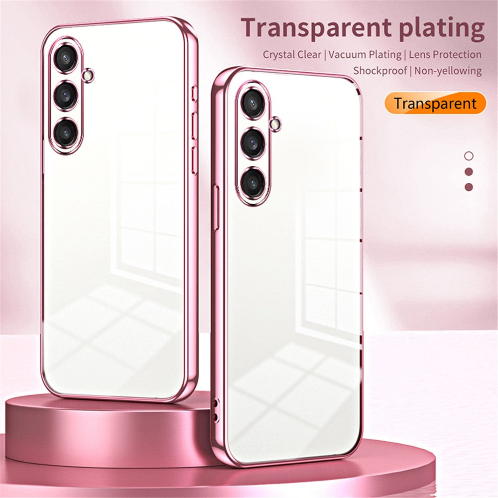 For Samsung Galaxy S23 FE TPU Phone Cover Electroplated Precision Case