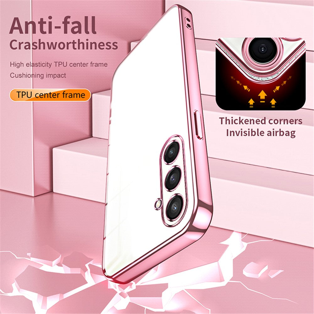 For Samsung Galaxy S23 FE TPU Phone Cover Electroplated Precision Case
