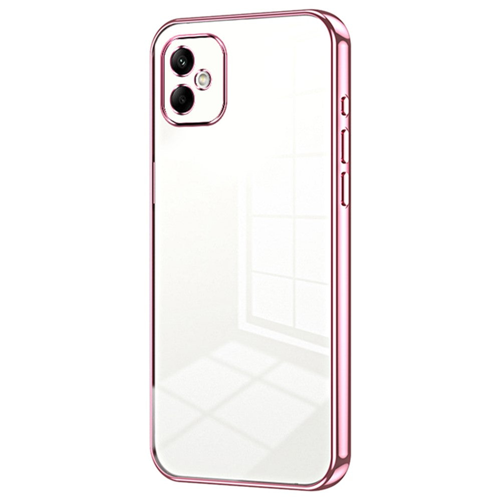 Til Samsung Galaxy A05 4G galvaniseret TPU-cover Telefoncover med præcise udskæringer